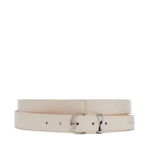 Pasek Calvin Klein. Białe paski Calvin Klein, bez wzorów. Za 116,99 zł.
