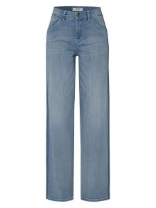 Toni Dżinsy - Wide Leg fit - w kolorze błękitnym rozmiar: W34. Niebieskie jeansy Toni, bez wzorów, z podwyższonym stanem. Za 187,99 zł.