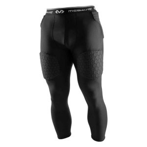 Legginsy o długości 3/4 McDavid Hex Thudd 5-Pad. Brązowe legginsy MCDAVID, bez wzorów. Za 337,50 zł.