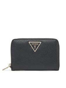Guess Portfel WZG85 00140 Czarny. Czarne portfele Guess, z aplikacjami, ze skóry. Za 129,99 zł.