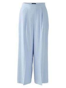 Oui Spodnie w kolorze błękitnym rozmiar: 36. Niebieskie spodnie z wysokim stanem Oui, bez wzorów, z materiału, z podwyższonym stanem. Za 136,78 zł.