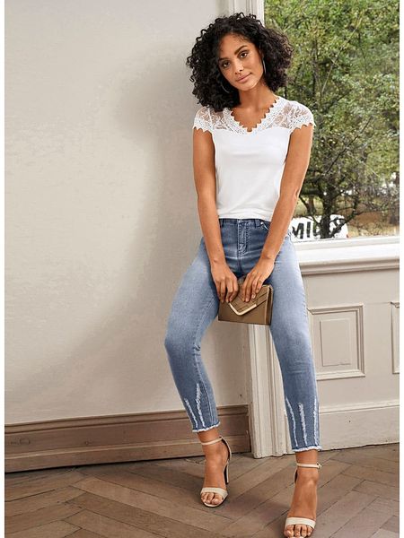 WITT WEIDEN Dżinsy - Slim fit - w kolorze niebieskim rozmiar: W22. Niebieskie jeansy WITT WEIDEN, bez wzorów. Za 82,83 zł.