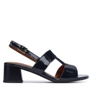 Sandały Ara. Niebieskie sandały Ara, bez wzorów, bez obcasa, na słupku, bez zapięcia. Za 489,99 zł.