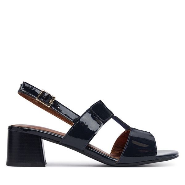 Sandały Ara. Niebieskie sandały Ara, bez wzorów, bez obcasa, na słupku, bez zapięcia. Za 489,99 zł.