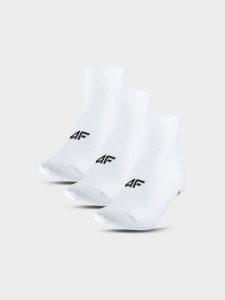 4F Skarpetki krótkie (3-pack) damskie - białe 35-38. Białe skarpetki 4f, bez wzorów, z bawełny. Za 54,99 zł.