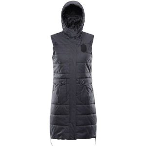 Damska kamizelka Alpine Pro Harda, szara, XS. Szare kamizelki Alpine Pro, xs, bez wzorów, z puchu, bez kołnierzyka, bez ramiączek. Za 314,99 zł.