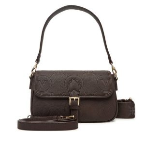 Torebka Valentino. Brązowe listonoszki Valentino, bez wzorów, bez dodatków. Za 549,99 zł.