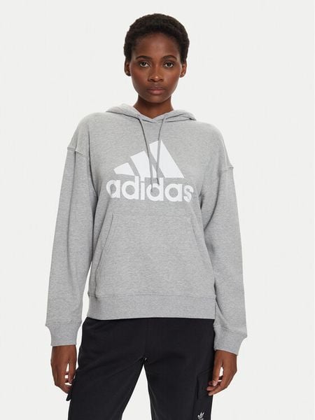 Adidas Bluza Essentials Big Logo IC9865 Szary Loose Fit. Szare bluzy ADIDAS, s, bez wzorów, z bawełny, bez kaptura. Za 169,99 zł.