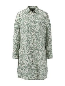 FYNCH-HATTON Lniana sukienka w kolorze zielonym rozmiar: 36. Zielone sukienki FYNCH-HATTON, na co dzień, bez wzorów, ze lnu, bez kołnierzyka, bez ramiączek, midi, proste. Za 152,99 zł.