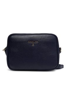 Patrizia Pepe Torebka CB8985 L001 Granatowy. Niebieskie listonoszki Patrizia Pepe, bez wzorów, ze skóry, bez dodatków. Za 579,99 zł.