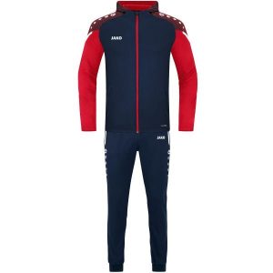 Dres z kapturem Jako Performance. Czerwone kombinezony JAKO, m, bez wzorów, z dresówki, sportowe, bez kołnierzyka, bez ramiączek. Za 478,95 zł.