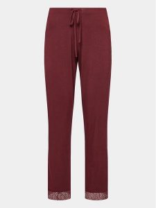Femilet by Chantelle Spodnie piżamowe Jazz FNA560 Bordowy Regular Fit. Czerwone piżamy Femilet by Chantelle, bez wzorów, z wiskozy, bez ramiączek. Za 219,99 zł.