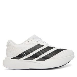 Buty do biegania adidas. Białe buty sportowe ADIDAS, bez wzorów, bez zapięcia, do biegania. Za 439,99 zł.
