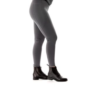 Legginsy jeździeckie zimowe, ocieplane Equus Brand. Brązowe legginsy EQUUS CARE, bez wzorów, z materiału, z podwyższonym stanem, długie. Za 139,99 zł.