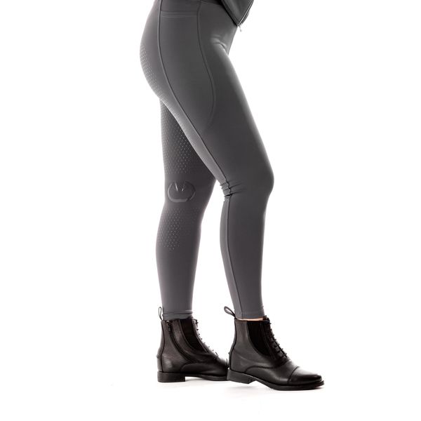 Legginsy jeździeckie zimowe, ocieplane Equus Brand. Brązowe legginsy EQUUS CARE, bez wzorów, z materiału, z podwyższonym stanem, długie. Za 139,99 zł.