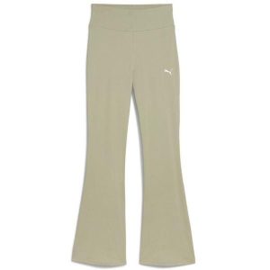 Legginsy Puma ESS High-Waist Flared – zielone M. Zielone legginsy Puma, bez wzorów, z podwyższonym stanem. Za 236,99 zł.
