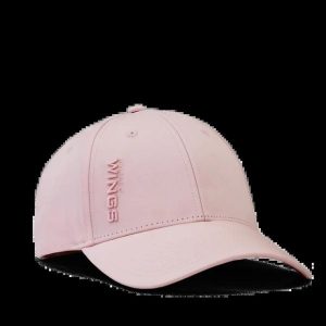 Czapka z daszkiem WINGS UNLEASH PINK. Czerwone czapki WINGS, bez wzorów, z bawełny, eleganckie. Za 49,90 zł.
