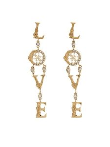 Guess Kolczyki JUBE05 030JW Złoty. Żółte kolczyki Guess, metalowe. Za 299,99 zł.