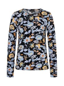 More & More Koszulka w kolorze czarno-błękitnym rozmiar: 40. Czarne bluzki More & More, bez wzorów, z wiskozy, bez kołnierzyka, bez ramiączek. Za 119,95 zł.