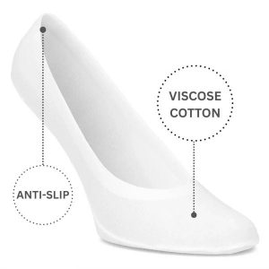 Skarpety damskie Filippo, elastyczne dopasowanie oddychająca struktura, białe, SD-IN01 WH. Białe skarpetki Filippo, bez wzorów. Za 29,99 zł.