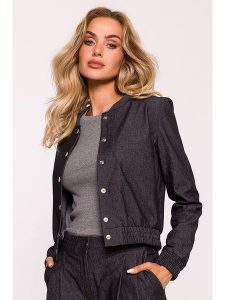 Made of emotion Bluza w kolorze antracytowym rozmiar: S. Czarne bluzy Made Of Emotion, s, bez wzorów, z bawełny, bez kaptura. Za 193,24 zł.