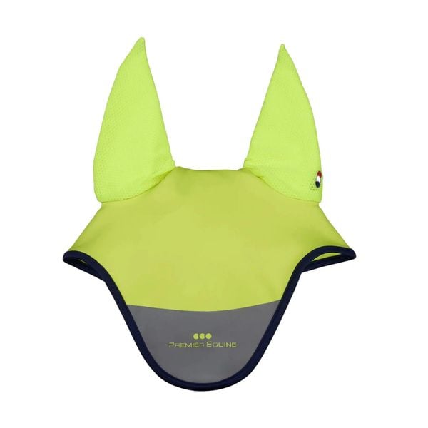 Czapka dla konia odblaskowa Premier Equine. Szare czapki PREMIER EQUINE, bez wzorów, z jersey, biznesowe. Za 142,50 zł.