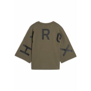 Damska koszulka oversize PUMA x HYROX PUMA Loden Green. Zielone bluzki Puma, xl, bez wzorów, sportowe, bez kołnierzyka, bez ramiączek. W wyprzedaży za 109,00 zł.