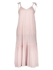 Pepe Jeans Sukienka w kolorze jasnoróżowo-białym rozmiar: M. Różowe sukienki Pepe Jeans, m, bez wzorów, z jeansu, bez kołnierzyka, bez ramiączek, maxi. Za 170,45 zł.