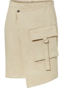 Spódnica w stylu utility. Brązowe spódnice bonprix, bez wzorów. Za 64,99 zł.