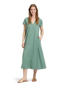 Vera Mont Sukienka w kolorze zielonym rozmiar: 40. Zielone sukienki Vera Mont, bez wzorów, bez kołnierzyka, bez ramiączek, midi. Za 195,99 zł.