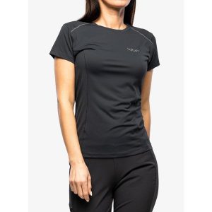 Koszulka termoaktywna damska Rab Force Tee. Szare koszulki sportowe RAB, bez wzorów, bez ramiączek. Za 177,99 zł.