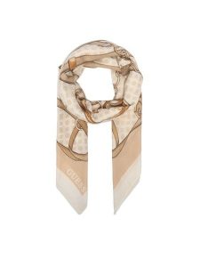 Guess Chusta AW5679 POL03 Beżowy jasny. Brązowe apaszki i chusty Guess, z aplikacjami, z poliesteru. Za 154,99 zł.