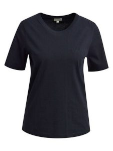 Milano Italy Koszulka w kolorze granatowym rozmiar: S. Niebieskie bluzki Milano Italy, s, bez wzorów, z bawełny, bez kołnierzyka, bez ramiączek. Za 69,99 zł.