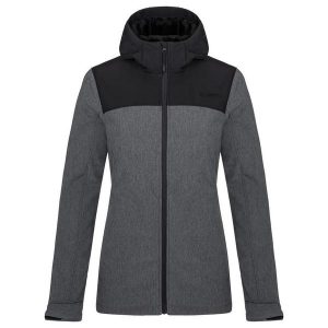 Damska kurtka softshell Loap Luka czarna. Czarne kurtki LOOP, na zimę, s, bez wzorów, z softshellu, bez kaptura. Za 177,88 zł.