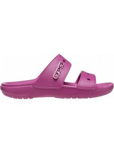 Crocs Klapki "Classic" w kolorze różowym rozmiar: 36/37. Różowe klapki Crocs, bez wzorów, z otwartym noskiem, bez obcasa. Za 61,46 zł.