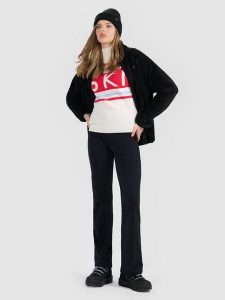 4F Legginsy z rozszerzanymi nogawkami damskie - czarne XL. Czarne legginsy 4f, bez wzorów, z dzianiny, z podwyższonym stanem. Za 149,99 zł.