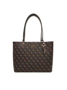 Guess Torebka Noelle II HWQG96 72250 Czarny. Czarne torebki klasyczne Guess, z aplikacjami, ze skóry, bez dodatków. Za 489,99 zł.