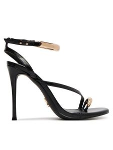 Steve Madden Klapki Missile-S 11003880 Czarny. Czarne klapki Steve Madden, bez wzorów, ze skóry, bez obcasa. Za 426,99 zł.