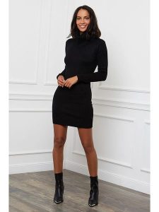 L'armoire de Suzette Sukienka dzianinowa w kolorze czarnym rozmiar: 34/36. Czarne sukienki L'armoire de Suzette, l, bez wzorów, z dzianiny, klasyczne, bez kołnierzyka, bez ramiączek, mini. Za 118,01 zł.
