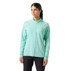 Damska bluza dresowa 1/2 z zamkiem błyskawicznym Helly Hansen Tyri. Niebieskie bluzy Helly Hansen, bez wzorów, z dresówki, bez kaptura. Za 363,00 zł.