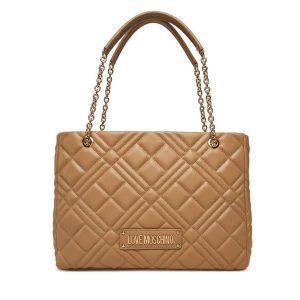Torebka LOVE MOSCHINO. Brązowe torebki klasyczne LOVE MOSCHINO, bez wzorów, bez dodatków. Za 639,99 zł.