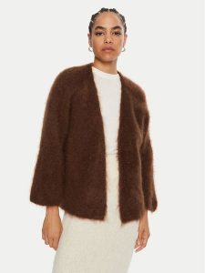 Dixie Kardigan M277K004A Brązowy Relaxed Fit. Brązowe kardigany Dixie, z syntetyku. Za 359,99 zł.