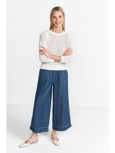 Rich & Royal Sweter w kolorze białym rozmiar: L. Białe swetry oversize Rich & Royal, l, bez wzorów, ze splotem, bez ramiączek. Za 205,45 zł.