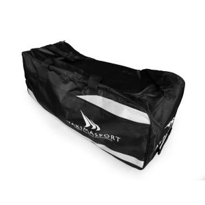 Torba sportowa na kółkach na sprzęt zawodnika Yakimasport. Czarne torby podróżne i sportowe YAKIMASPORT, bez wzorów. Za 299,00 zł.