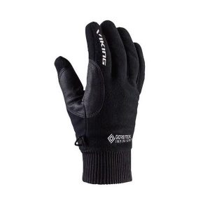 Rękawiczki multifunkcyjne dla dorosłych Viking Solano GORE-TEX. Czarne rękawiczki Viking, bez wzorów, z gore-texu. Za 139,90 zł.