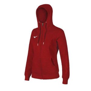 Damska bluza z kapturem Mizuno FZ. Czerwone bluzy Mizuno, m, bez wzorów, z kapturem. Za 237,50 zł.