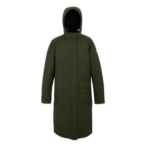 Kurtka przeciwdeszczowa z kapturem damska Regatta Yarli. Brązowe kurtki Regatta, na zimę, bez wzorów, z kapturem. Za 410,10 zł.