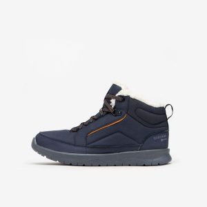 Buty turystyczne damskie Quechua SH100 Mid wodoodporne. Czarne buty trekkingowe QUECHUA, przed kolano, bez zapięcia. Za 159,99 zł.