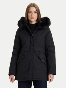 Rinascimento Kurtka zimowa CFC0122158003 Czarny Regular Fit. Czarne kurtki Rinascimento, na zimę, s, bez wzorów, z syntetyku, bez kaptura. Za 539,99 zł.