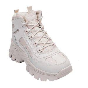 Skechers Buty Damskie Trekkingowe Beżowe Blox - Block Gawkers 39 EU. Brązowe buty trekkingowe Skechers, bez zapięcia. Za 282,99 zł.